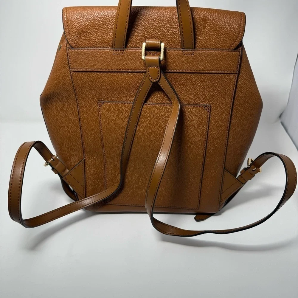Michael Kors Brown Leather Backpack